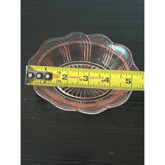 VTG Fenton Glass Hen on Nest Dish in Country Peach Split-Tail Scalloped Edge MCM - Picture 12 of 13